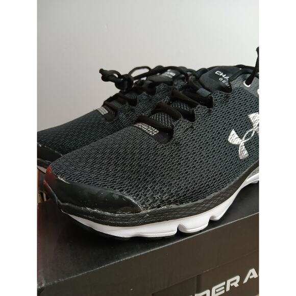 USED Under Armour Mens Charged Gemini 2020 Trainers Shoes, BLK/WHT/Noir, 11 M US - Picture 2 of 3
